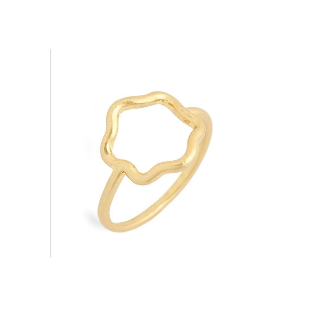 Madewell Abstract Wavy Gold ring Size 8
